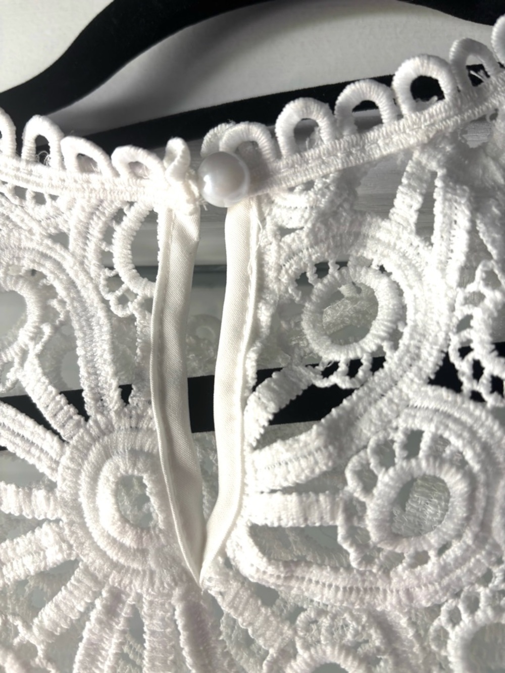 Nordstrom Rack White Lace Crochet Two-Piece Set - Top & Shorts - Picture 7 of 16